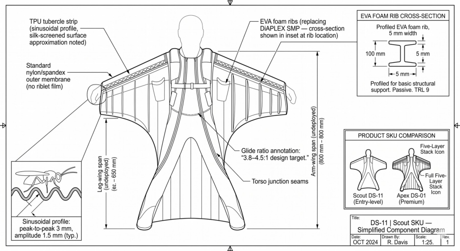 DragonSuit Scout simplified component diagram — entry-level consumer SKU