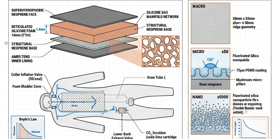 Scout bladder section exploded and gas circuit schematic